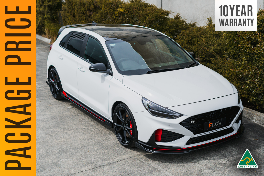 i30N Hatch PDE V6 FL2 2025+ Full Lip Splitter Set
