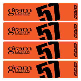 Gram Light Sticker Rays Gram Lights Style Wheel Stickers 57DR 57CR – Automodellista