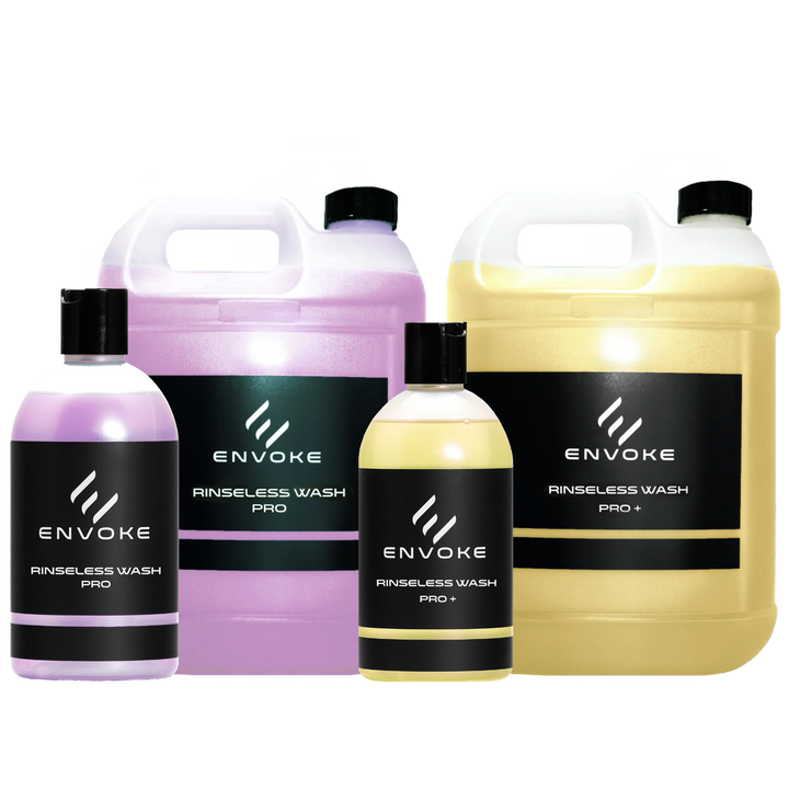 Envoke Rinseless Wash Pro  and Rinseless Pro + Sio2