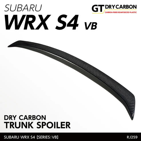 Automodellista Dry Carbon Fibre Low-Profile Boot Spoiler for Subaru WRX VB 2022+