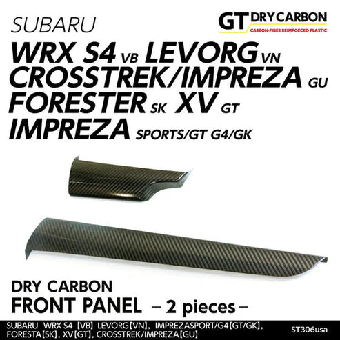 Automodellista Dry Carbon Fibre Front Panel Covers for Subaru WRX VB/VN 2022+