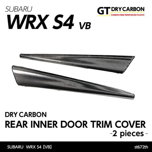 Axis Parts Dry Carbon Fibre Rear Inner Door Trim Covers for Subaru WRX VB/VN 2022+