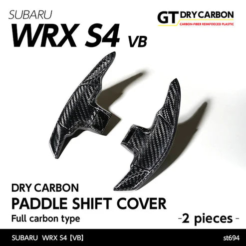 Automodellista Dry Carbon Fibre Extended Shift Paddle Covers for Subaru WRX VB/VN 2022+