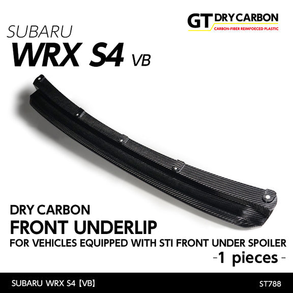 AXIS PARTS Front Underlip (Suitable For STI Front Under Spoiler) For 2022+ Subaru WRX VB/VN [Dry Carbon Fibre]