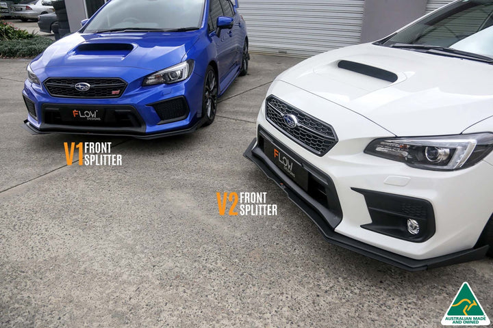 Flow Designs Front Lip Splitter For 2015-2021 VA WRX/STI