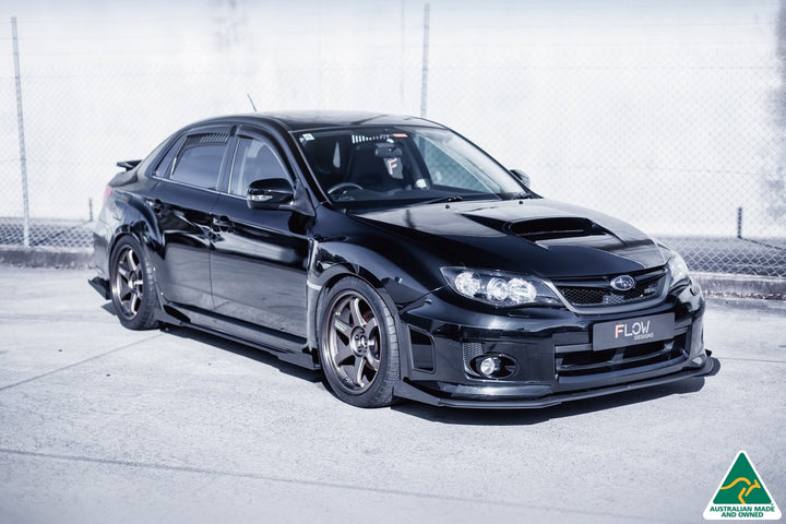 Flow Designs Side Skirt Splitters For 2011-2013 Impreza G3 WRX/STI Sedan Wide Body [Pair]