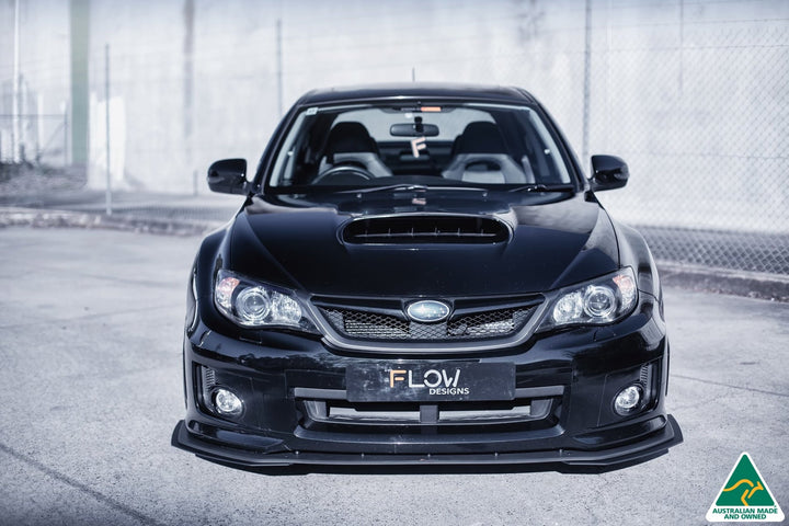 Flow Designs Front Lip Splitter For 2011-2013 Impreza G3 WRX/STI Sedan Wide Body