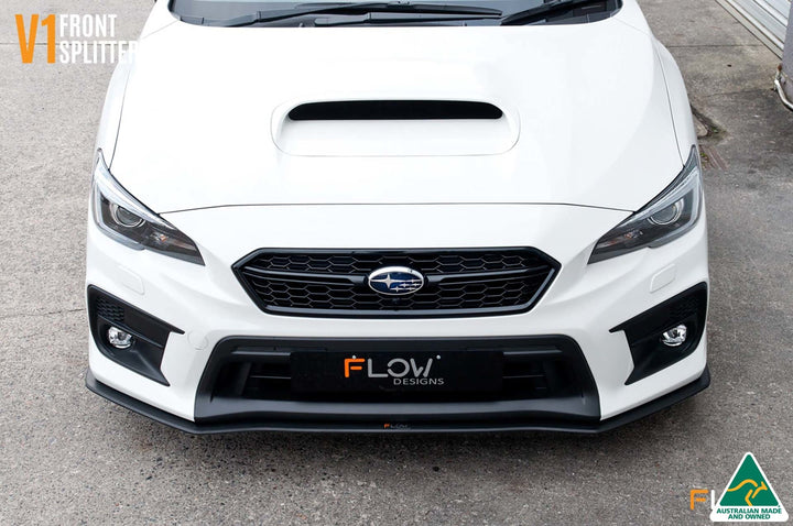 Flow Designs Front Lip Splitter For 2015-2021 VA WRX/STI