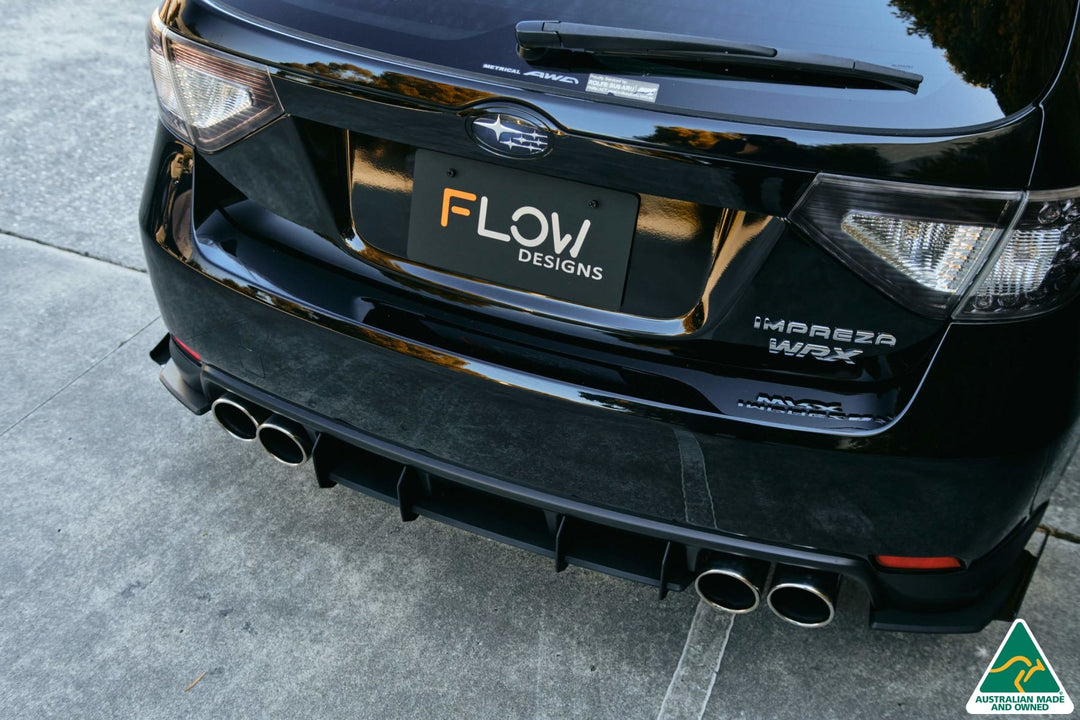 Flow Designs Flow-Lock Rear Diffuser For 2007-2010 Impreza G3 WRX/RS Hatch Narrow Body