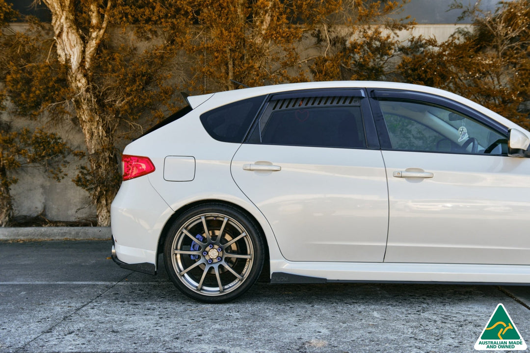 Flow Designs Side Skirt Splitter Winglets For 2007-2010 Impreza G3 WRX/RS Hatch Narrow Body [Pair]