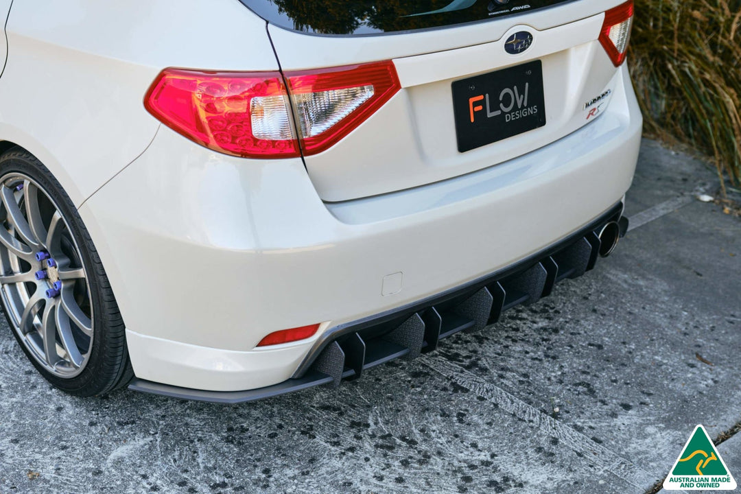 Flow Designs Flow-Lock Rear Diffuser For 2007-2010 Impreza G3 WRX/RS Hatch Narrow Body