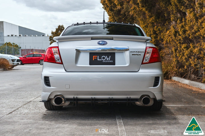 Flow Designs Flow-Lock Rear Diffuser For 2007-2010 Impreza G3 WRX/RS Sedan Narrow Body