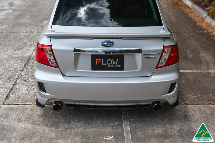 Flow Designs Flow-Lock Rear Diffuser For 2007-2010 Impreza G3 WRX/RS Sedan Narrow Body