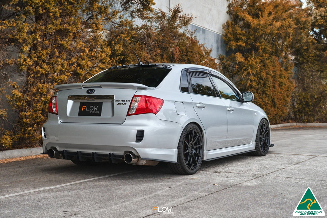 Flow Designs Flow-Lock Rear Diffuser For 2007-2010 Impreza G3 WRX/RS Sedan Narrow Body