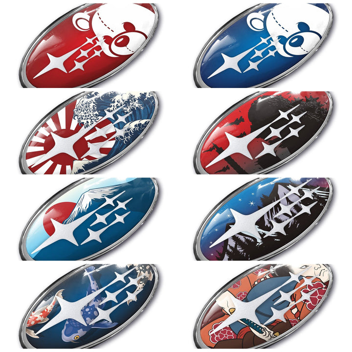 SUYA 3D Badge/Emblem Stickers (Classic Collection) - Steering Wheel For Subaru BRZ/Levorg/WRX