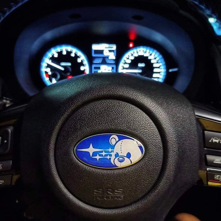 SUYA 3D Badge/Emblem Stickers (Classic Collection) - Steering Wheel For Subaru BRZ/Levorg/WRX