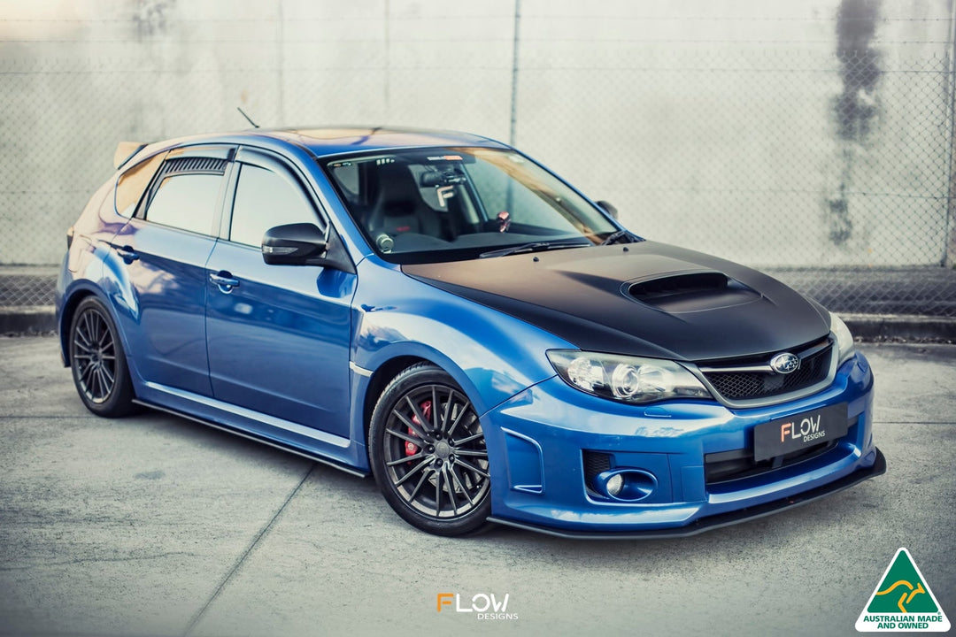 Flow Designs Side Skirt Splitters For 2011-2013 Impreza G3 WRX/STI Hatch Wide Body [Pair]